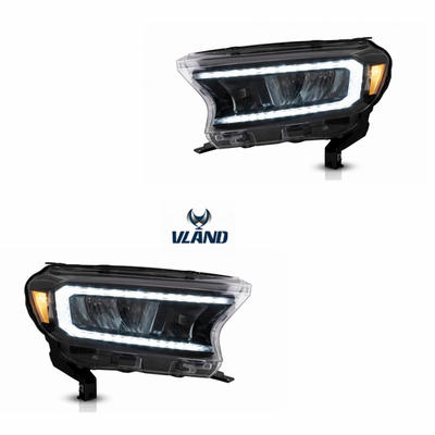 VLAND manufacturer for Pickup trucks LED car Headlight for Ranger 2015-UP with full LED DRL+Turn signal+high beam+low beam
