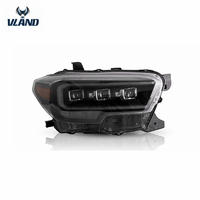 VLAND manufacturer for Pickup trucks LED car Headlight for Tacoma 2015-UP with DRL+Turn signal+high beam+low beam