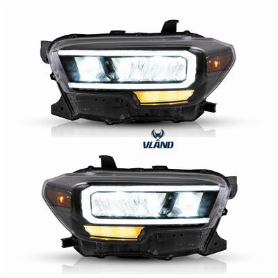 VLAND manufacturer for Pickup trucks LED car Headlight for Tacoma 2015-UP with full LED in reflective net beam design