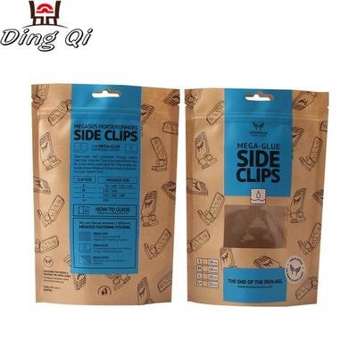 custom printing pla resealable environmentally friendly snack bags with zipper
