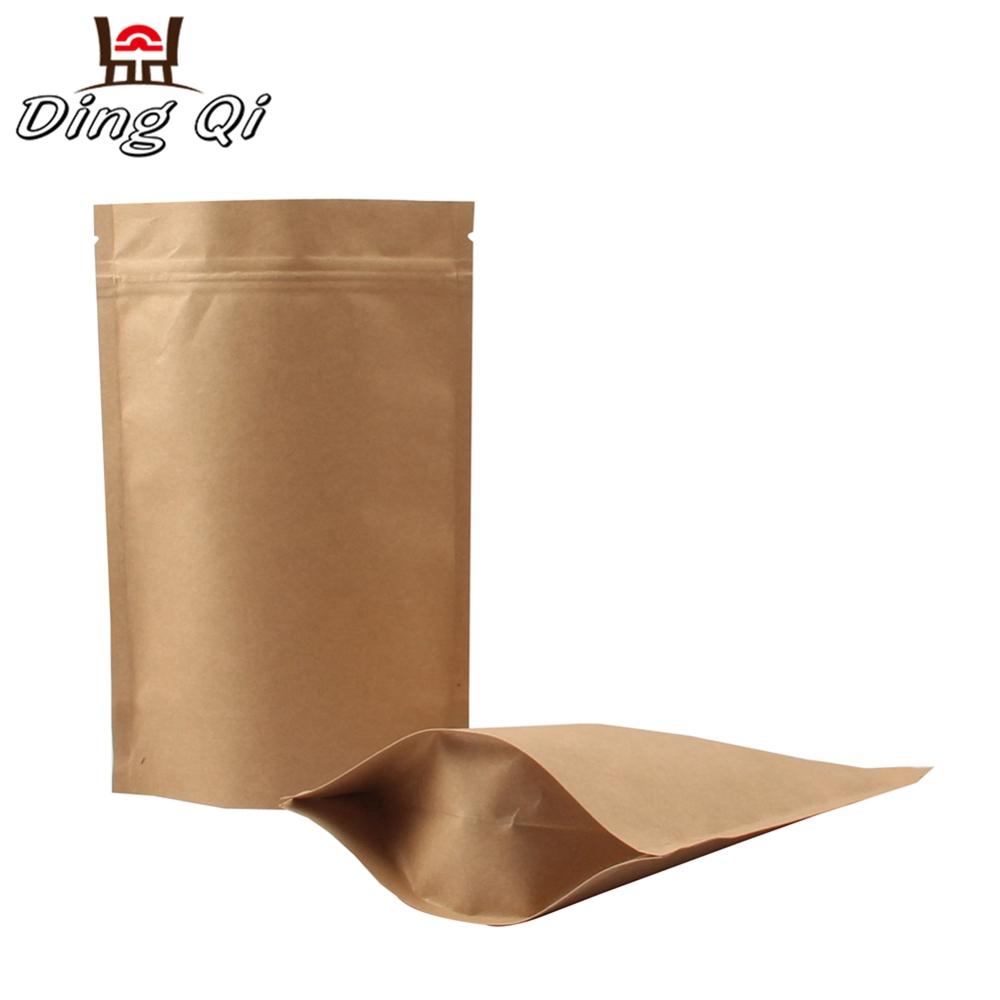 custom printing pla resealable biodegradable plastic bag wholesale with zipper