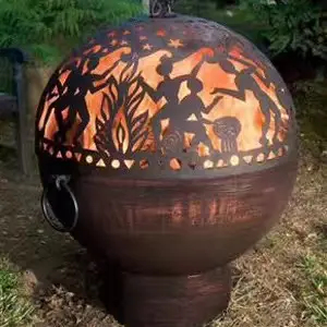 Decorative Outdoor weathering resistant steel Plasma Cutting Handcrafted Custom Firepits