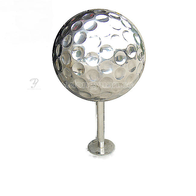 Stainless Steel Garden Reflective Ball, Metal Golf Ball for Water Feature