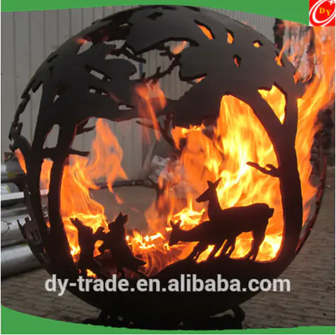 Hot sell outdoor carbon steel fire pits ,steel sphere fire pits