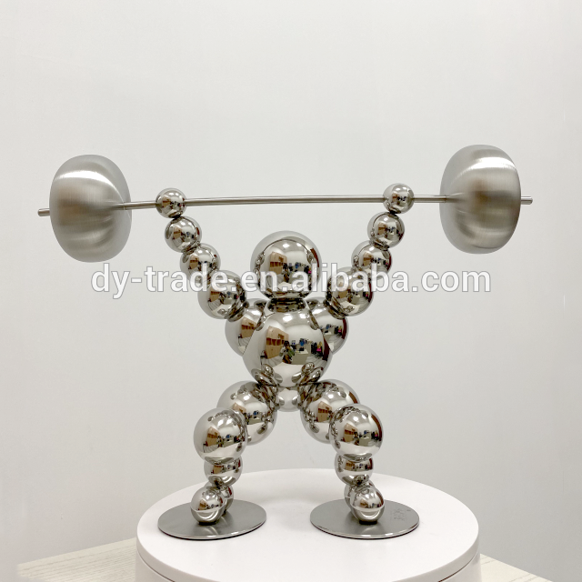 Stainless Steel Wall Art Sculpture, Metal Table Crafts Hotel Decoration