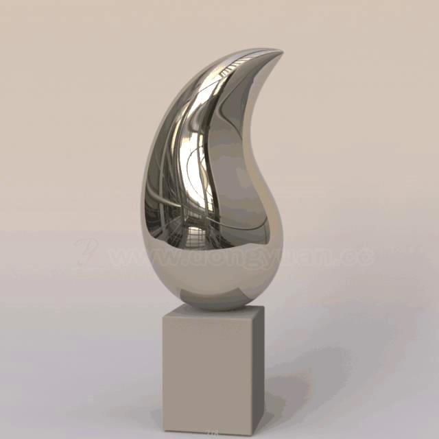 High Polished Stainless Steel Mango Sculpture for Display Crafts Decoration