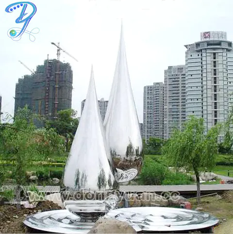 Inox Steel Garden Sculpture/Stainless Steel Water Drop