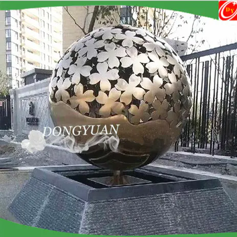 900mm openwork stainless steel ball sphere sculpture