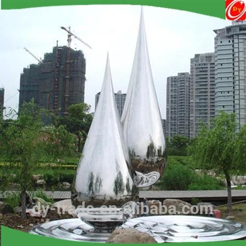 Large stainless steel water drop sculpture for garden/park decoration