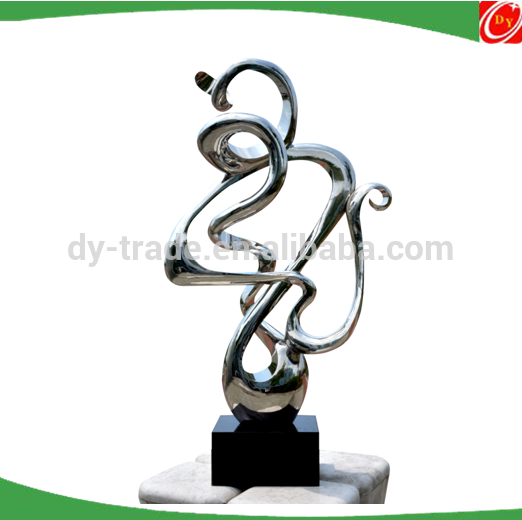 Stainless steel abstract sculpture , Fiber glass /resin sculpures for decoration