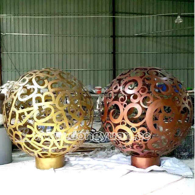 Stainless Steel Large Outdoor Flower Ball Lanterns