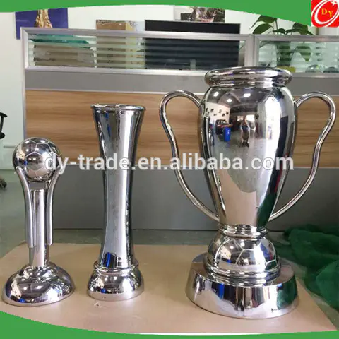 New Customized design stainless steel trophy/cup , stainless steel football trophy sculpture