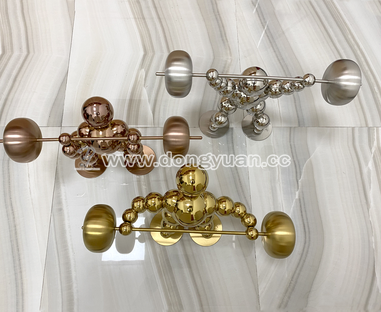 Mirror Polished Stainless Steel Decoration Crafts , Metal Display Table Artworks for hotel Ornaments