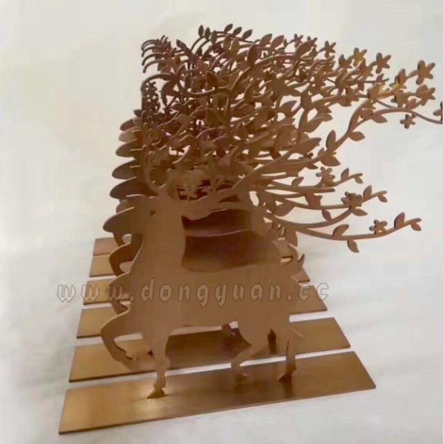 Stainless Steel Garden Sculpture, Metal Art FlowerCrafts Decoration