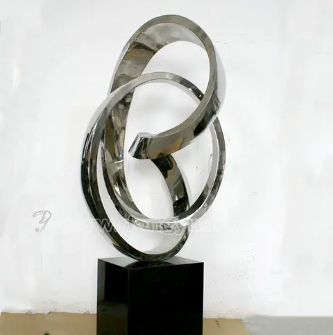 Modern Crafts 3D Dimensional Effect Stainless Steel Metal Sculpture