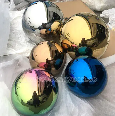 Large Outdoor Christmas Decorations Stainless Steel Ball