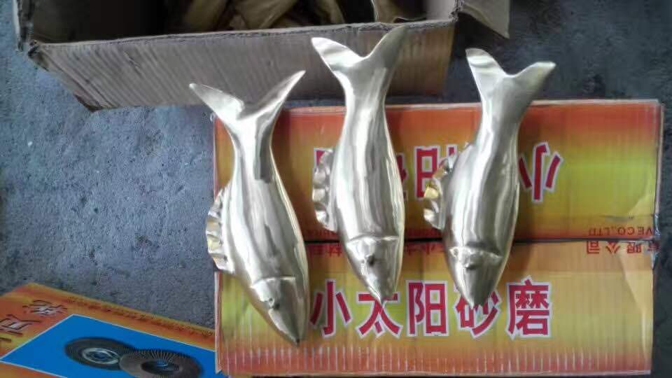 Metal Stainless Steel Fish Sculpture