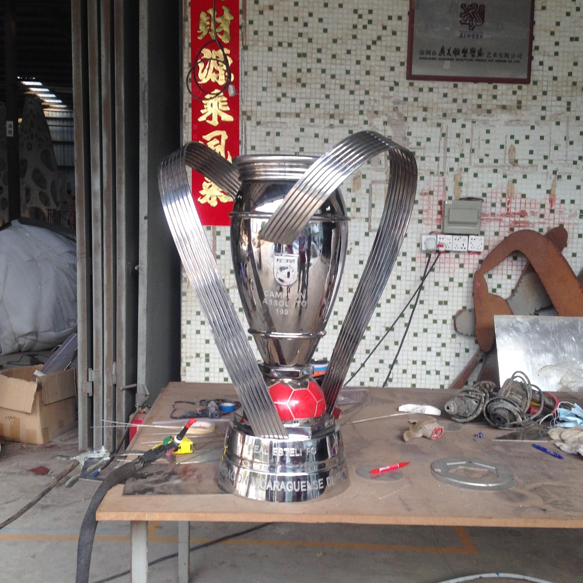 Custom Silver Polished Stainless Steel Sports Trophies