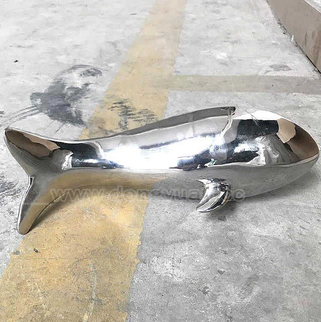 Polished Stainless steel FishArtwork for Outdoor Display Decoration