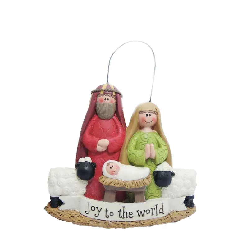 Orn-joy to the World Holy FamilyResin Figure Decoration Home
