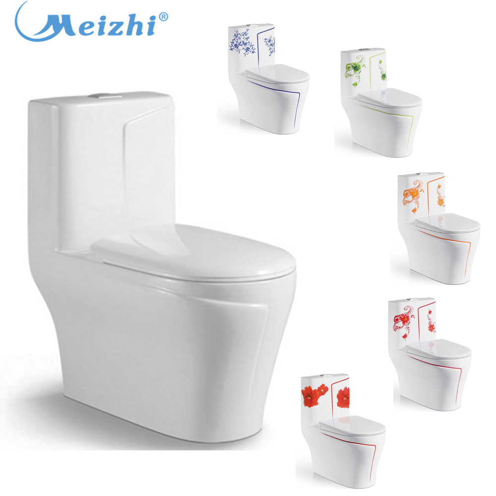 Sanitaryware luxury one piece double flush toilet with bidet