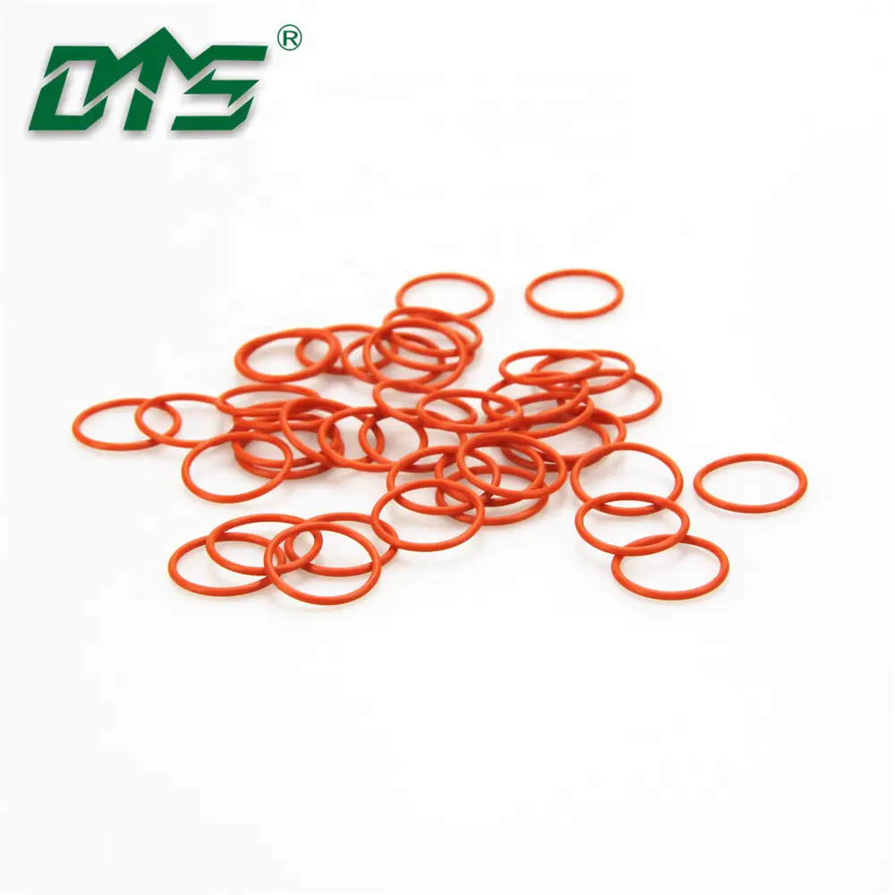 heat resistant soft silicone rubber o ring with red and transparent color