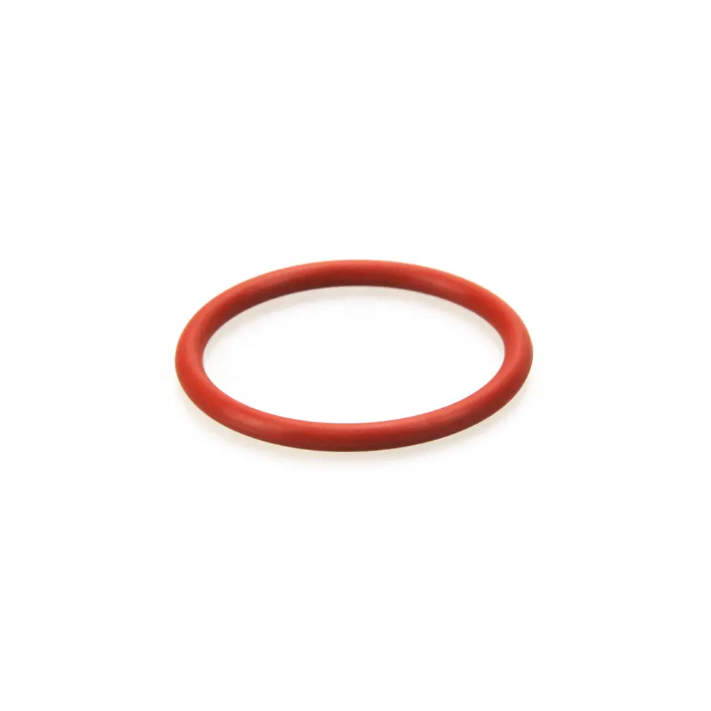 heat resistant soft silicone rubber o ring with red and transparent color