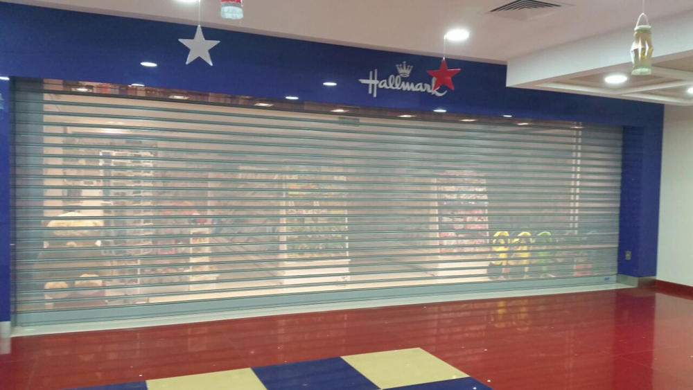 Polycarbonate Transparent Roller Shutter Door For Shopping Center