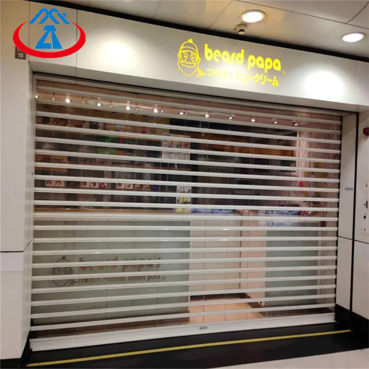 Polycarbonate Transparent Roller Shutter Door for Commercial Store PC Security Rolling Door