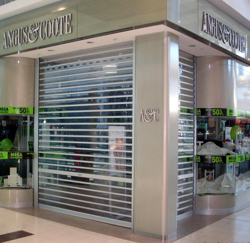New Luxury Aluminum Rolling Clear Polycarbonate Shutter Doors