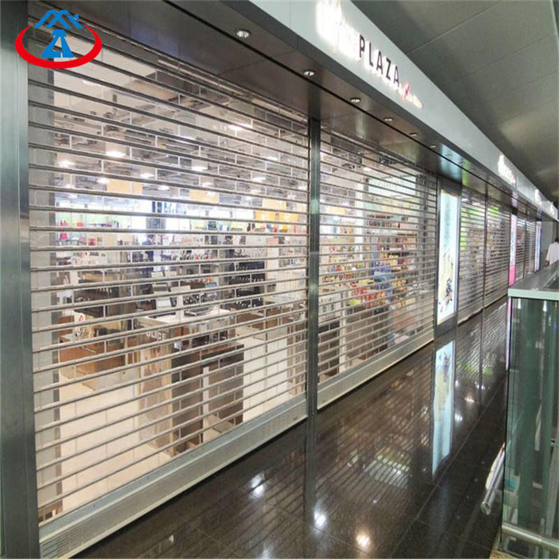 Polycarbonate transparent rolling door 8*8 feet roller shutter for mall