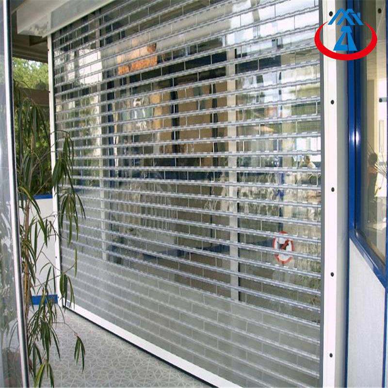 Customized Commercial Shop Transparent PC AcrylicRolling Shutter Door Free N95 Mask