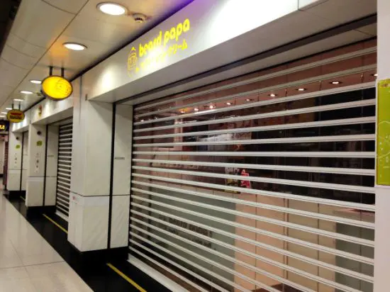 Commercial ClearPolycarbonateRoll UpDoor For Shop