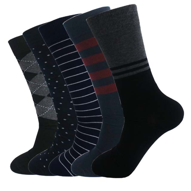 OEM men's comfortable cotton dress socks in good quality wholesale