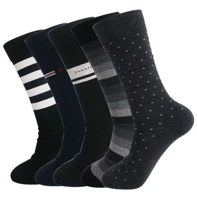 High Quality custom 100% cotton classic plain business socks men
