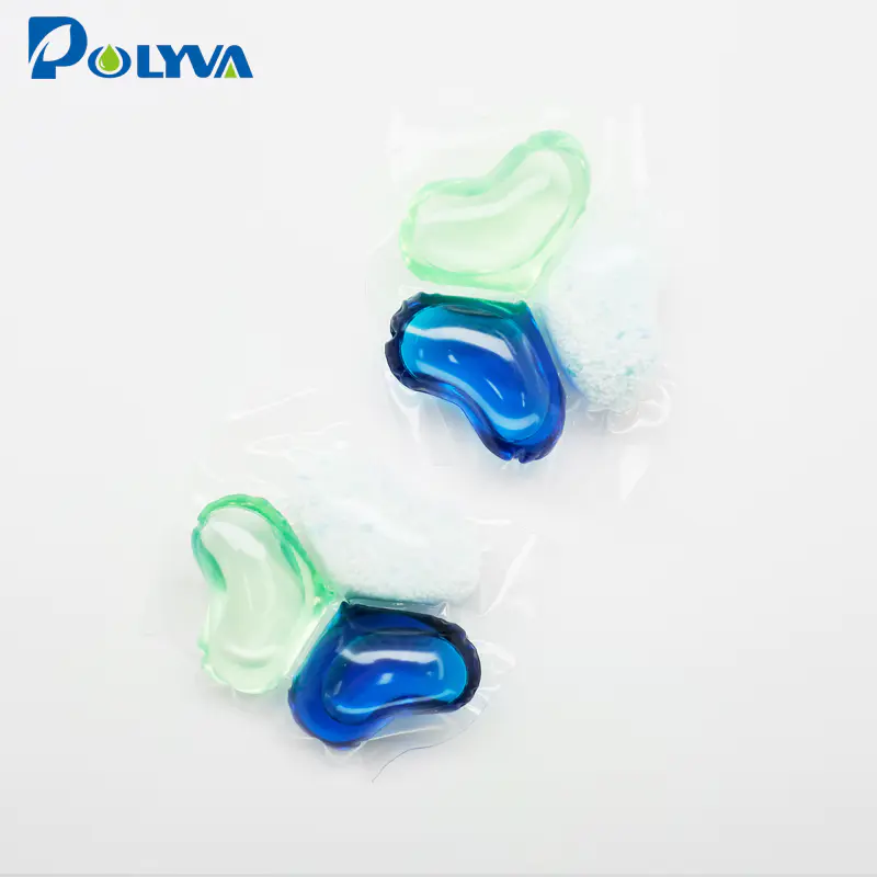 Polyva water soluble 3in1 soap liquid laundry detergent pods for washing clothes