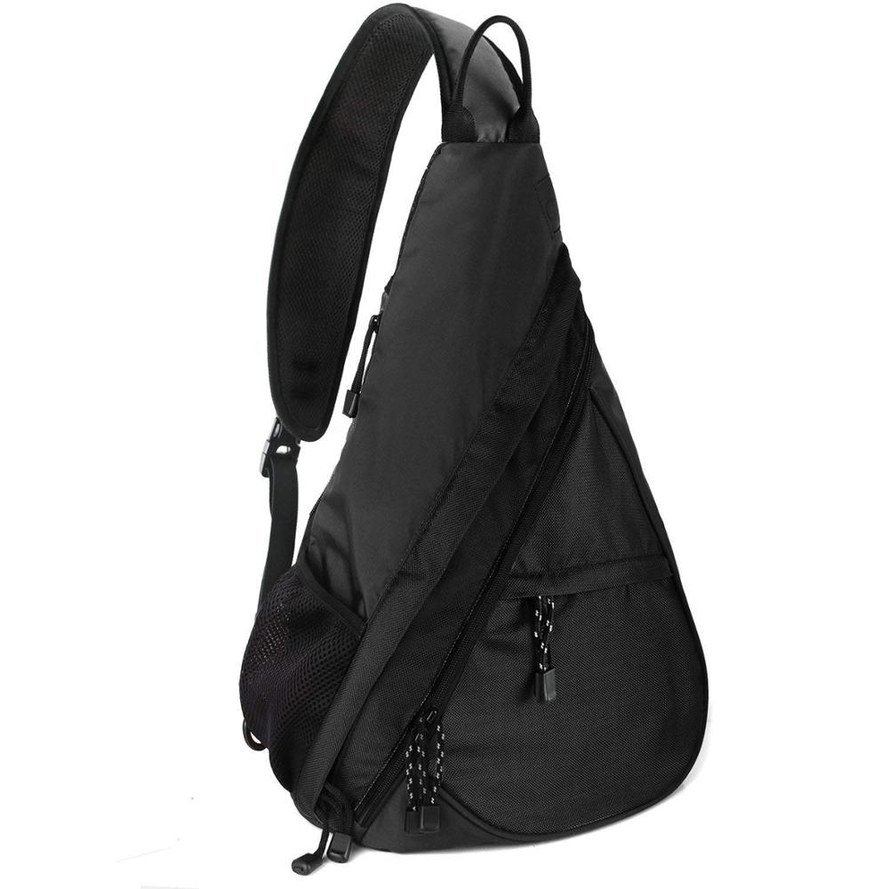 Travel nylon crossbody backpack sports chest bag sling bag for men women