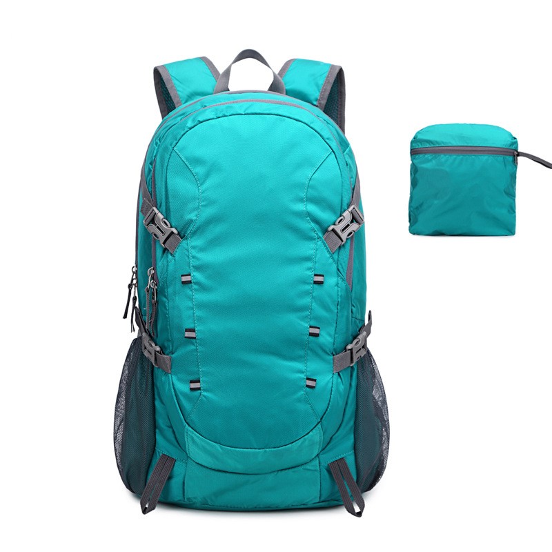 40L large capacity customizable lightweight travel polyester backpack foldable waterproof foldable backpack