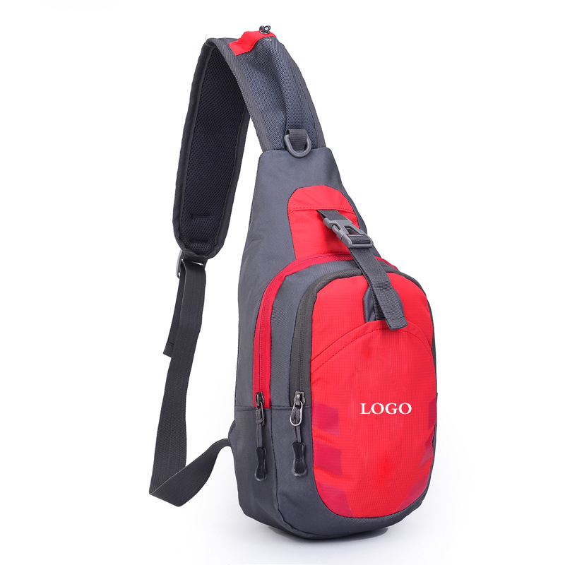 Custom crossbody backpack waterproof nylon chest bag sling sport bag