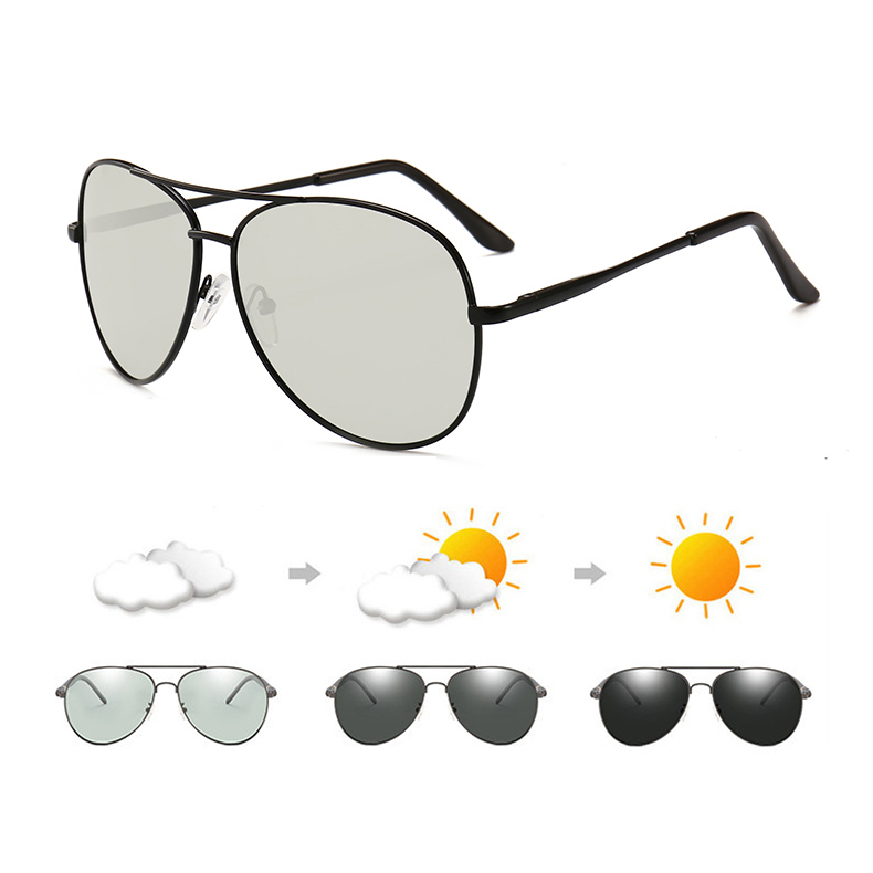 Мужские новые фотохромные солнцезащитные очки для вождения, поляризационные мужские солнцезащитные очки для рыбалки с UV400