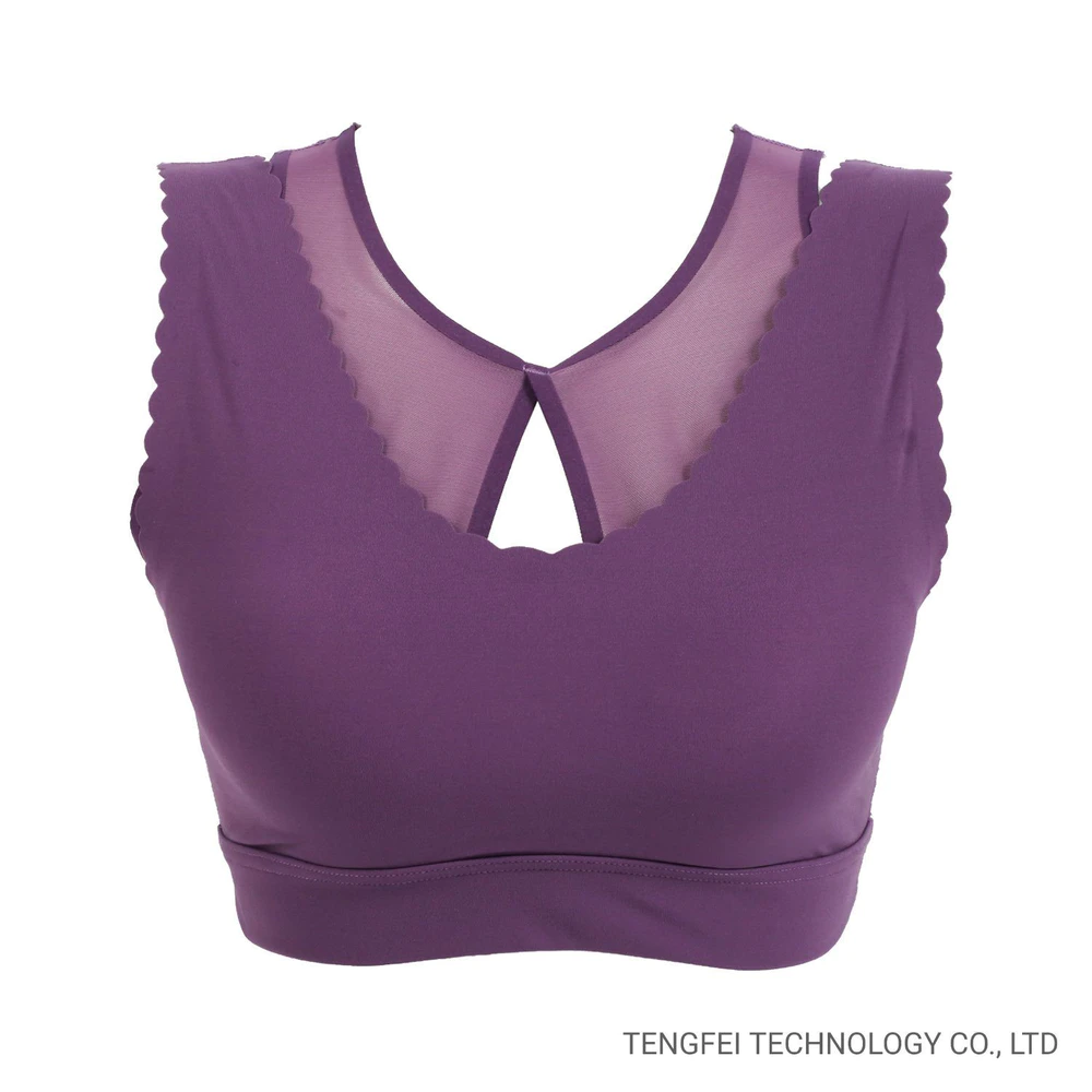 Ladies′ Kintted Seamless Meshed Sports Yoga Vest/Underwear/Bra/Lingerie