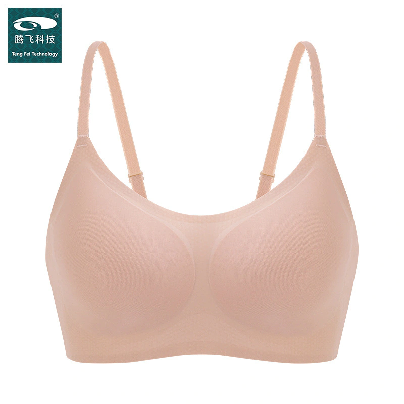 Women′s Mesh Bonded Seamless Removable Pads Bra Comfortable Wire Free