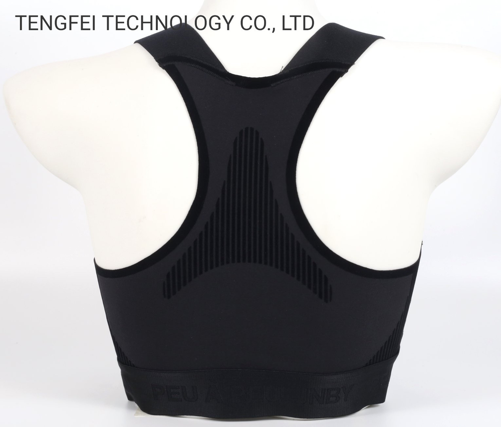 Ladies′ Seamless Senselast 3D Wire Free Racerback Removable Pads Sports Yoga BraThis Sports/Yoga bra uses our patented SensElast seamless technology in contrast color, will give you best comfortable wearing during sports.