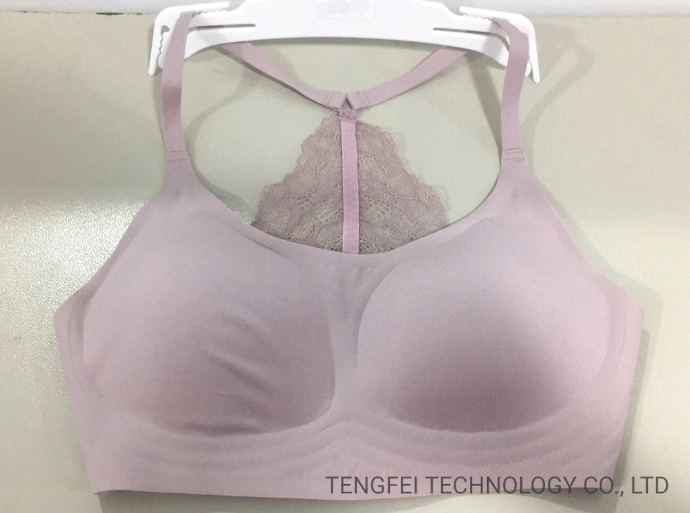 Women′s Senselast 3D Printing Seamless Bonded Comfortable Wire Free Lace Sexy Lingerie
