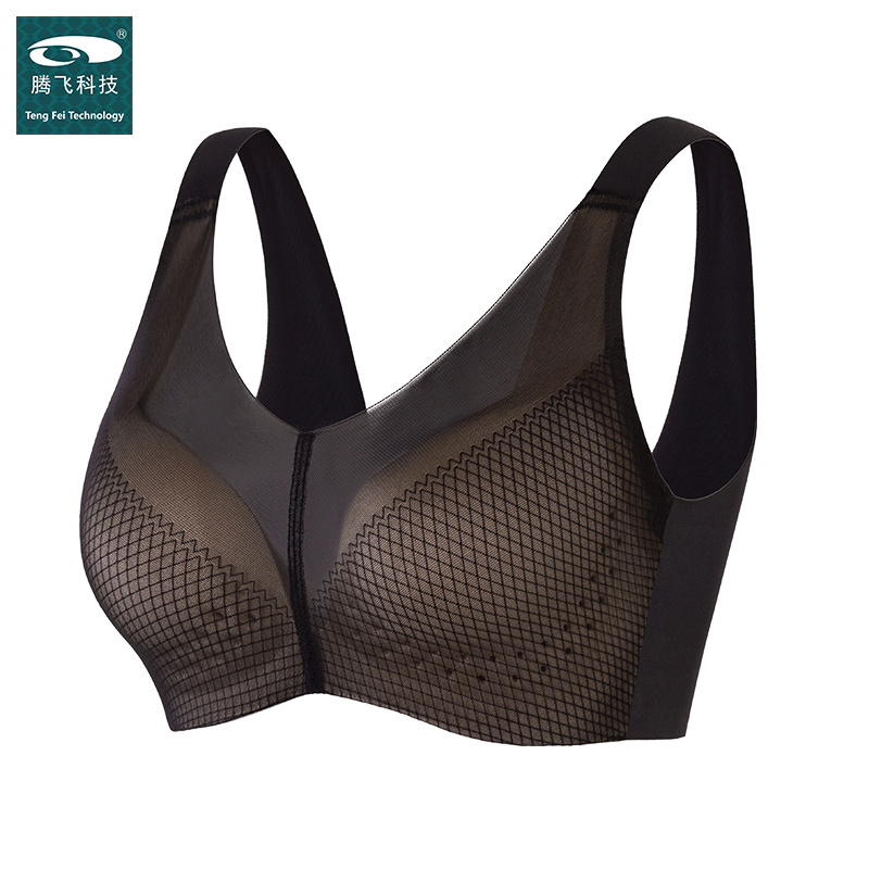 Mesh Bonded Seamless Breathable Bra Half Piece Moulding Cups