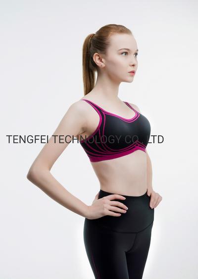 Ladies′ Knitted Senselast 3D Wire Free Comfortable Sports Yoga Bra and Legging Set
