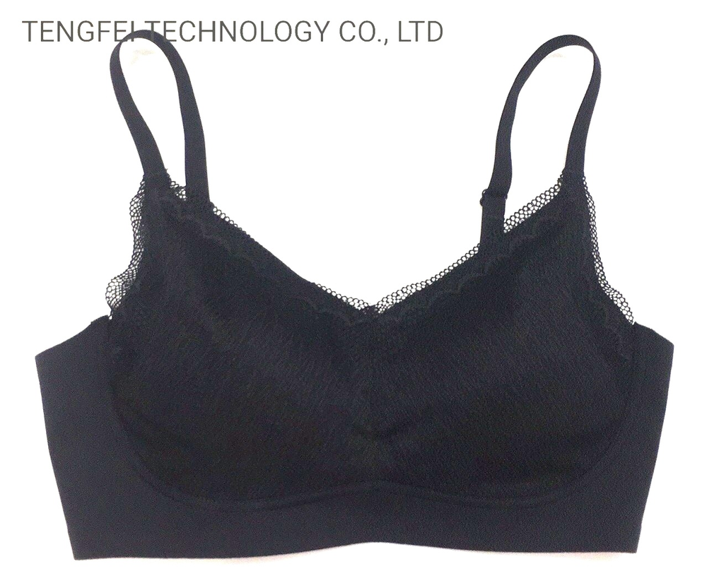 Ladies′ Sewing and Bonding Combined Lacy Removable Bra Lingerie Underwear