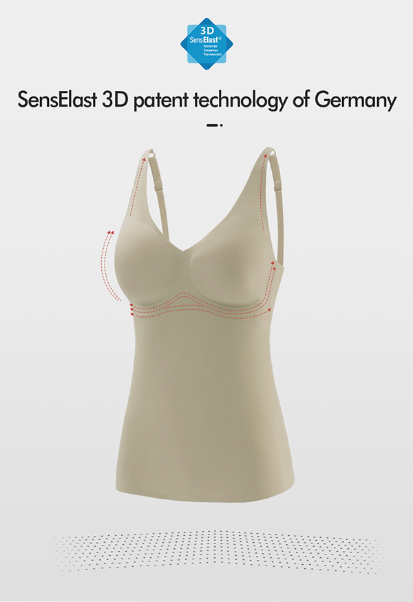 3D Senselast Seamless Super Supportive High Stretchable and Recovery Bra Vest