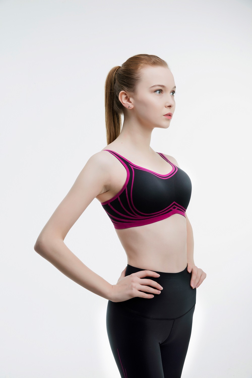 Wire free shaping comfort fitness sports yoga bra