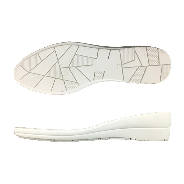 Latest design white women casual shoes rubber sole with geometric patterns